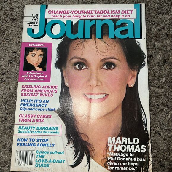 Ladies' Home Journal Mag Liz Taylor Marlo Thomas May 1983‎ 072220nonr - Picture 1 of 5